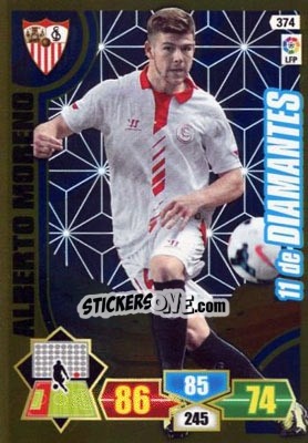 Sticker Alberto Moreno - Liga BBVA 2013-2014. Adrenalyn XL n. 374 - Panini