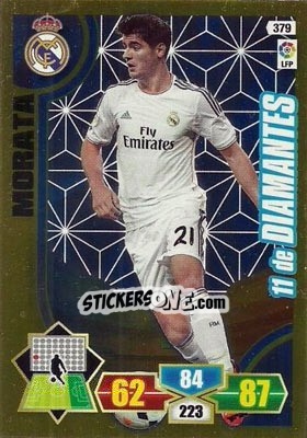 Sticker Morata - Liga BBVA 2013-2014. Adrenalyn XL n. 379 - Panini
