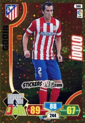 Figurina Godín - Liga BBVA 2013-2014. Adrenalyn XL - Panini