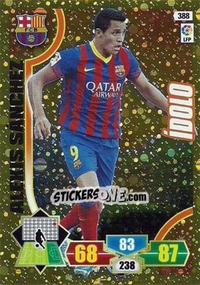 Sticker Alexis Sánchez - Liga BBVA 2013-2014. Adrenalyn XL n. 388 - Panini