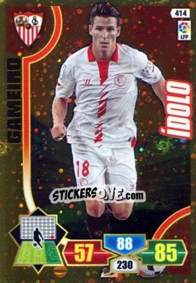 Sticker Gameiro - Liga BBVA 2013-2014. Adrenalyn XL n. 414 - Panini