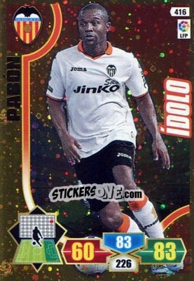 Sticker Pabón - Liga BBVA 2013-2014. Adrenalyn XL n. 416 - Panini