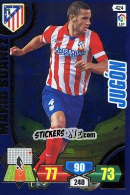 Sticker Mario Suárez - Liga BBVA 2013-2014. Adrenalyn XL n. 424 - Panini