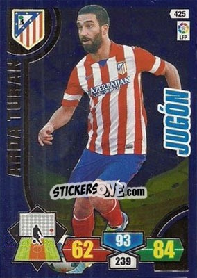 Sticker Arda Turan - Liga BBVA 2013-2014. Adrenalyn XL n. 425 - Panini