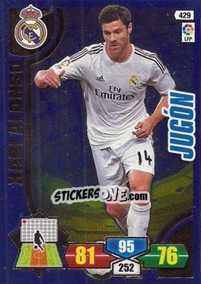Sticker Xabi Alonso - Liga BBVA 2013-2014. Adrenalyn XL n. 429 - Panini