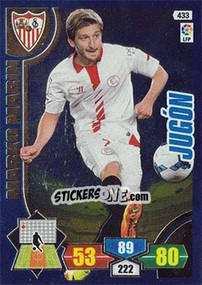 Sticker Marko Marin - Liga BBVA 2013-2014. Adrenalyn XL n. 433 - Panini