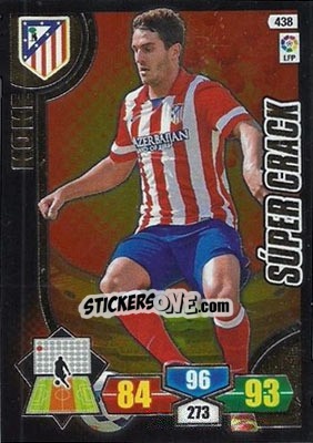 Sticker Koke - Liga BBVA 2013-2014. Adrenalyn XL n. 438 - Panini