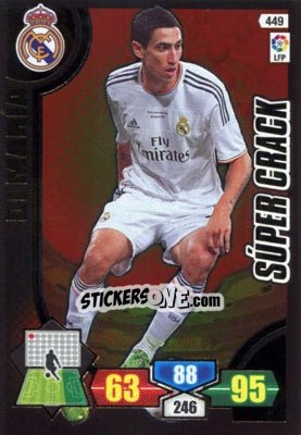 Sticker Di María - Liga BBVA 2013-2014. Adrenalyn XL n. 449 - Panini