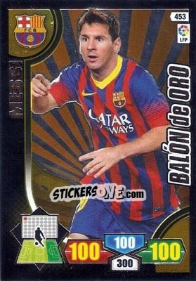 Sticker Messi - Liga BBVA 2013-2014. Adrenalyn XL n. 453 - Panini