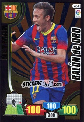 Sticker Neymar - Liga BBVA 2013-2014. Adrenalyn XL n. 454 - Panini