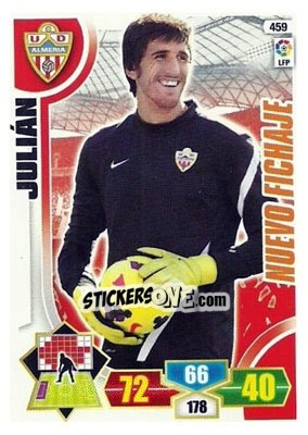 Sticker Julián - Liga BBVA 2013-2014. Adrenalyn XL n. 459 - Panini