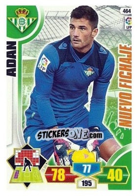 Sticker Adán - Liga BBVA 2013-2014. Adrenalyn XL n. 464 - Panini