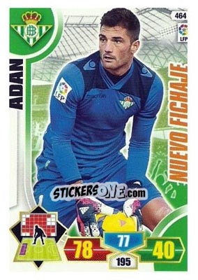 Figurina Adán - Liga BBVA 2013-2014. Adrenalyn XL - Panini