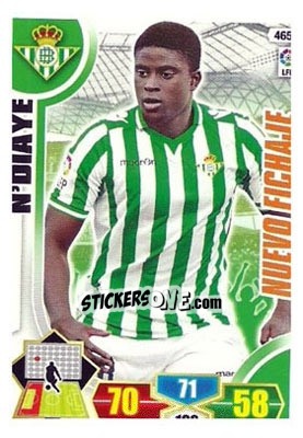 Sticker N' Diaye - Liga BBVA 2013-2014. Adrenalyn XL n. 465 - Panini
