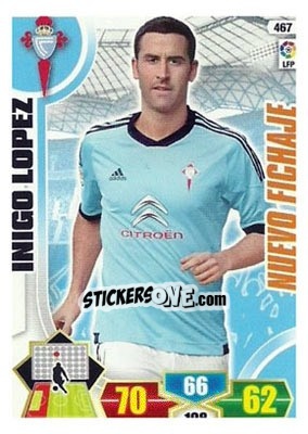 Sticker Íñigo López - Liga BBVA 2013-2014. Adrenalyn XL n. 467 - Panini