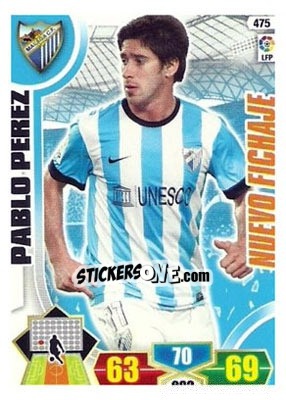 Sticker Pablo Pérez - Liga BBVA 2013-2014. Adrenalyn XL n. 475 - Panini