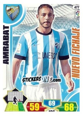 Sticker Amrabat - Liga BBVA 2013-2014. Adrenalyn XL n. 477 - Panini