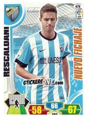 Sticker Rescaldani - Liga BBVA 2013-2014. Adrenalyn XL n. 478 - Panini
