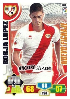 Sticker Borja López - Liga BBVA 2013-2014. Adrenalyn XL n. 481 - Panini