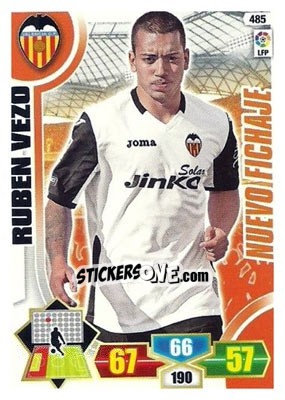Sticker Rubén Vezo - Liga BBVA 2013-2014. Adrenalyn XL n. 485 - Panini