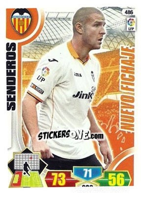 Sticker Philippe Senderos - Liga BBVA 2013-2014. Adrenalyn XL n. 486 - Panini