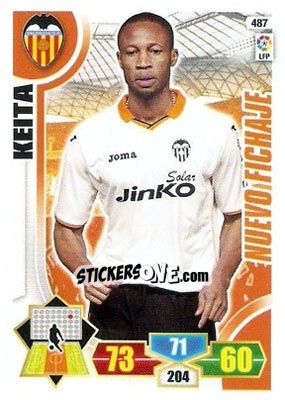 Sticker Seydou Keita - Liga BBVA 2013-2014. Adrenalyn XL n. 487 - Panini