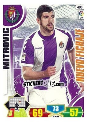 Sticker Mitrovic - Liga BBVA 2013-2014. Adrenalyn XL n. 490 - Panini