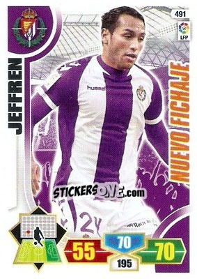 Sticker Jeffren - Liga BBVA 2013-2014. Adrenalyn XL n. 491 - Panini