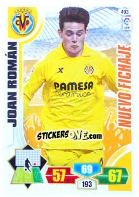 Sticker Joan Román - Liga BBVA 2013-2014. Adrenalyn XL n. 493 - Panini