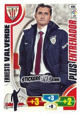 Cromo Ernesto Valverde - Liga BBVA 2013-2014. Adrenalyn XL n. 495 - Panini