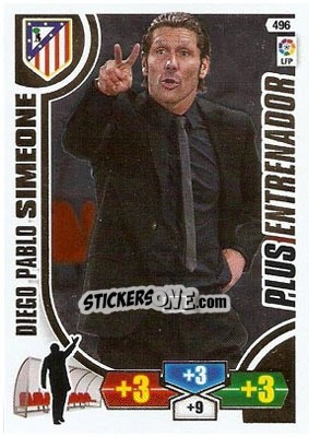 Sticker Diego Pablo Simeone - Liga BBVA 2013-2014. Adrenalyn XL n. 496 - Panini