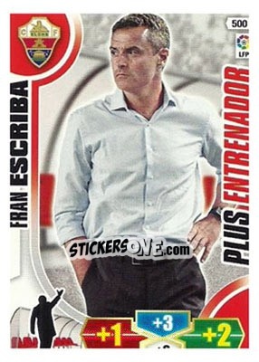 Sticker Fran Escribá - Liga BBVA 2013-2014. Adrenalyn XL n. 500 - Panini