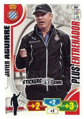 Sticker Javier Aguirre - Liga BBVA 2013-2014. Adrenalyn XL n. 501 - Panini