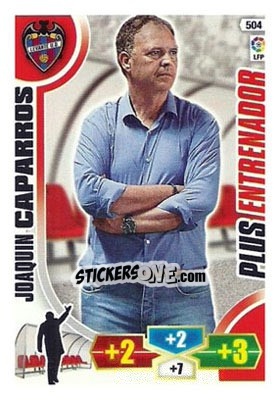 Cromo Joaquín Caparrós - Liga BBVA 2013-2014. Adrenalyn XL n. 504 - Panini