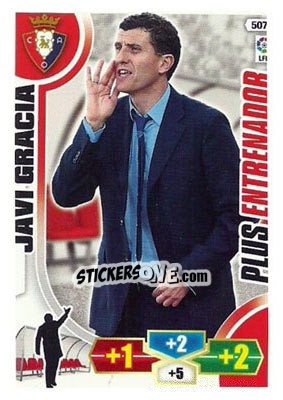 Sticker Javi Gracia - Liga BBVA 2013-2014. Adrenalyn XL n. 507 - Panini