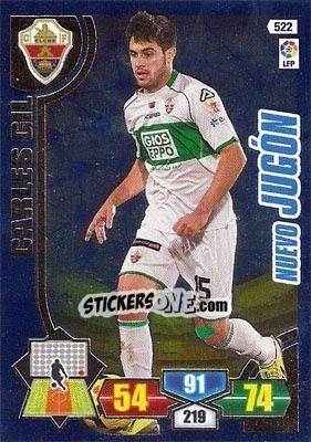 Sticker Carles Gil - Liga BBVA 2013-2014. Adrenalyn XL n. 522 - Panini