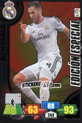 Sticker Benzema - Liga BBVA 2013-2014. Adrenalyn XL n. LE-BE - Panini