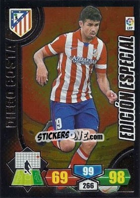 Cromo Diego Costa - Liga BBVA 2013-2014. Adrenalyn XL - Panini