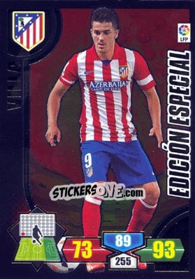 Cromo David Villa - Liga BBVA 2013-2014. Adrenalyn XL - Panini