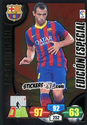 Cromo Mascherano - Liga BBVA 2013-2014. Adrenalyn XL - Panini