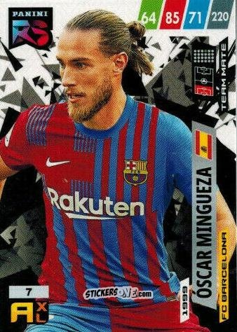 Figurina Óscar Mingueza - Fifa 365 2022 - Rising Stars n. 7 - Panini