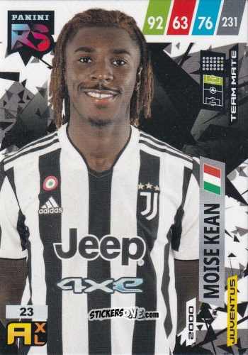 Cromo Moise Kean - Fifa 365 2022 - Rising Stars n. 23 - Panini