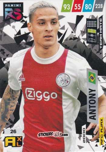 Cromo Antony - Fifa 365 2022 - Rising Stars n. 26 - Panini