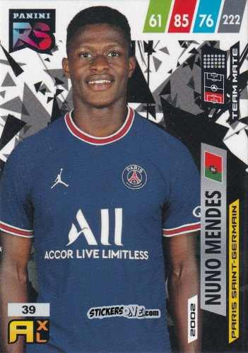 Figurina Nuno Mendes - Fifa 365 2022 - Rising Stars n. 39 - Panini