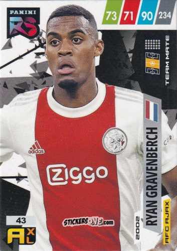 Cromo Ryan Gravenberch - Fifa 365 2022 - Rising Stars n. 43 - Panini