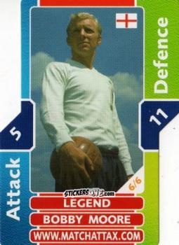 Figurina Bobby Moore - World Cup Match Attax 2006 n. L6 - Topps