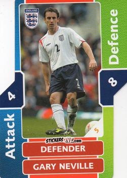 Cromo Gary Neville - World Cup Match Attax 2006 n. 5 - Topps