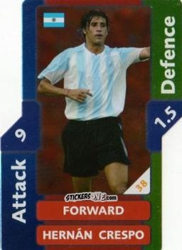 Figurina Hernan Crespo - World Cup Match Attax 2006 n. 38 - Topps