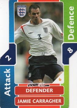 Figurina Jamie Carragher - World Cup Match Attax 2006 n. 6 - Topps