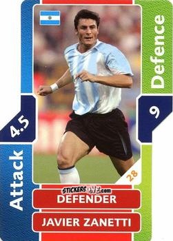 Cromo Javier Zanetti - World Cup Match Attax 2006 n. 28 - Topps